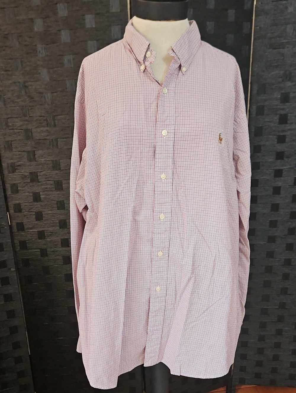 Ralph Lauren Classic Fit Checked Button-Down Men’s Shirt Size XXL